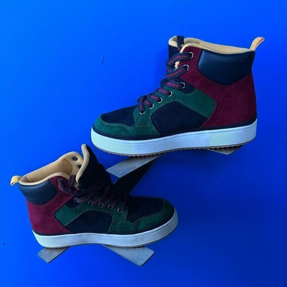 GAP Kid's  High Top Casual Solid Basic Sneakers Shoes Size 1 - Picture 2 of 6